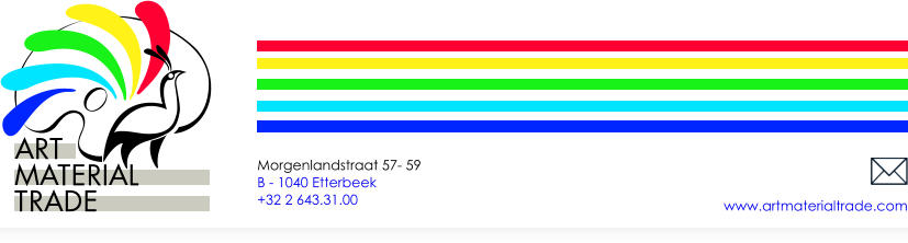 www.artmaterialtrade.com Morgenlandstraat 57- 59 B - 1040 Etterbeek +32 2 643.31.00