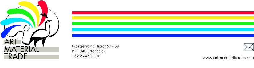 www.artmaterialtrade.com Morgenlandstraat 57 - 59 B - 1040 Etterbeek +32 2 643.31.00