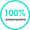 100% polypropylene