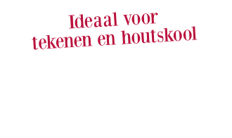 Ideaal voor  tekenen en houtskool