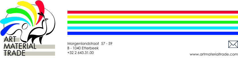 www.artmaterialtrade.com Morgenlandstraat  57 - 59 B - 1040 Etterbeek +32 2 643.31.00